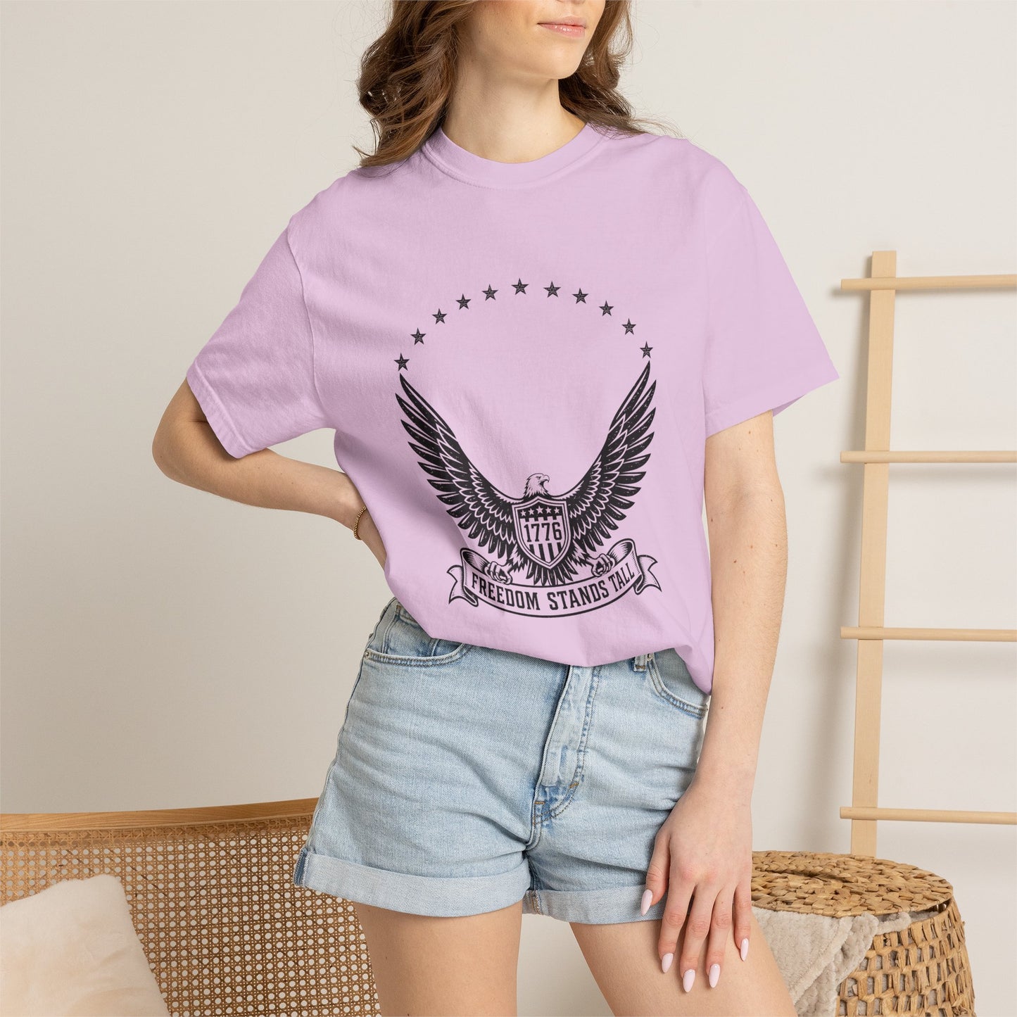 Freedom Stands Tall Eagle T-Shirt — 1776 Patriotic Tee