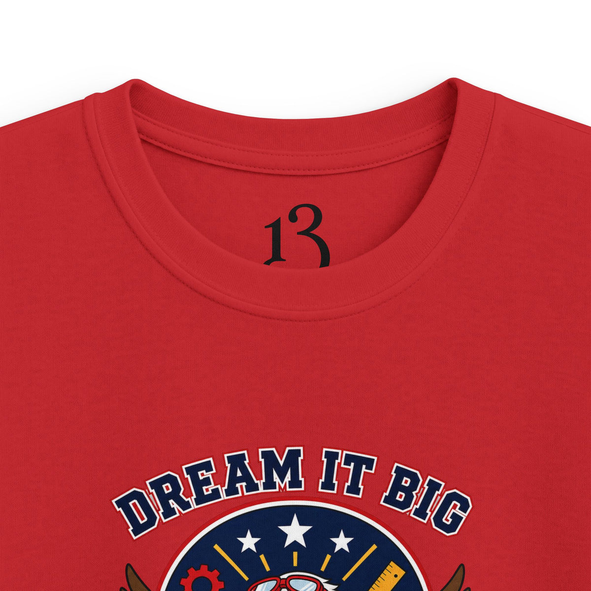 Kids Tee — "Dream It Big, Build The Future" Eagle Graphic