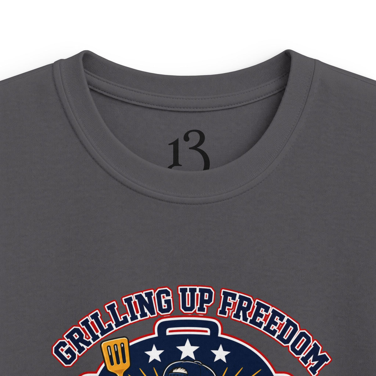 Kids T‑Shirt — "Grilling Up Freedom" USA Cookout Crew Patriotic BBQ Tee