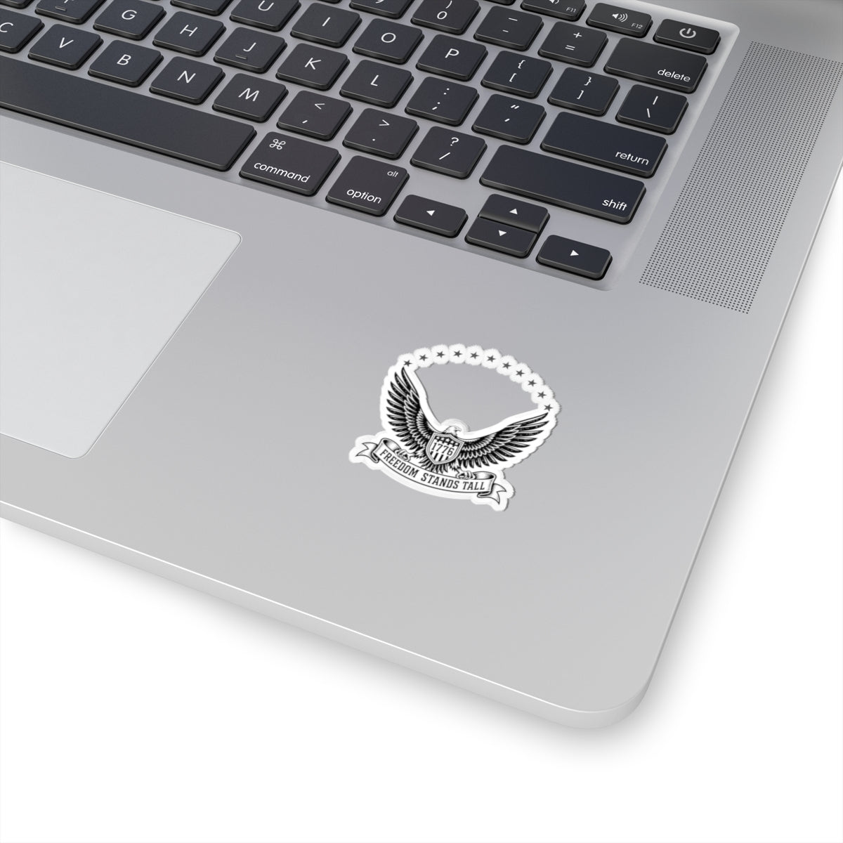 Freedom Stands Tall Eagle Sticker — 1776 Patriotic Kiss-Cut Decal