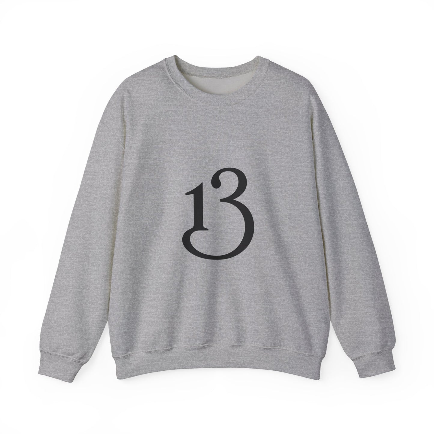 Crewneck Sweatshirt - Minimal '13' Graphic Classic