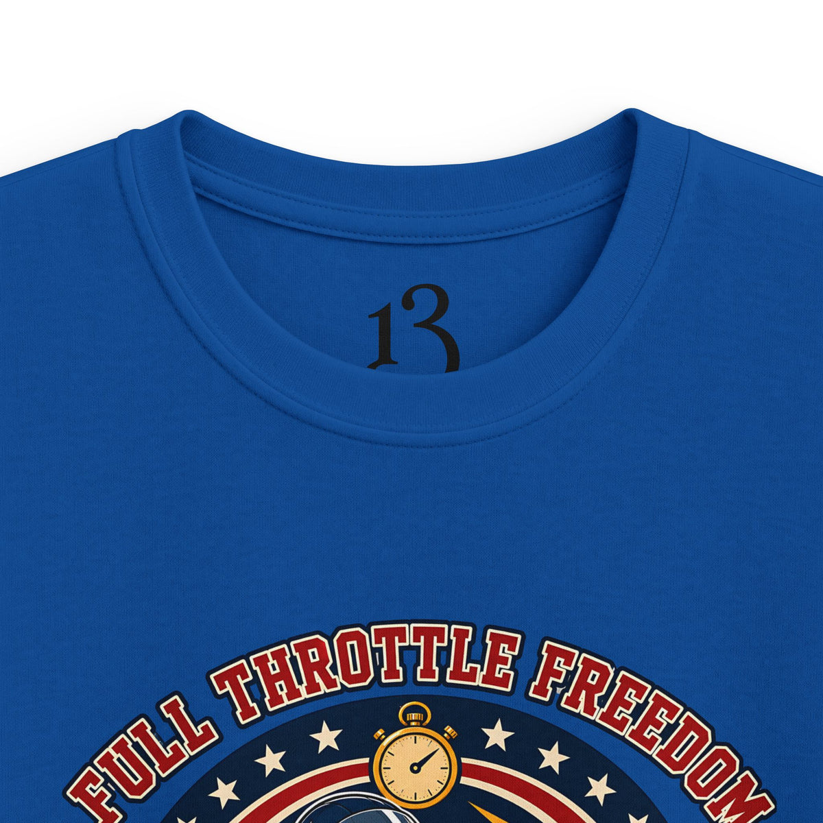 Kids Tee — 'Full Throttle Freedom' Go-Kart Racing Shirt