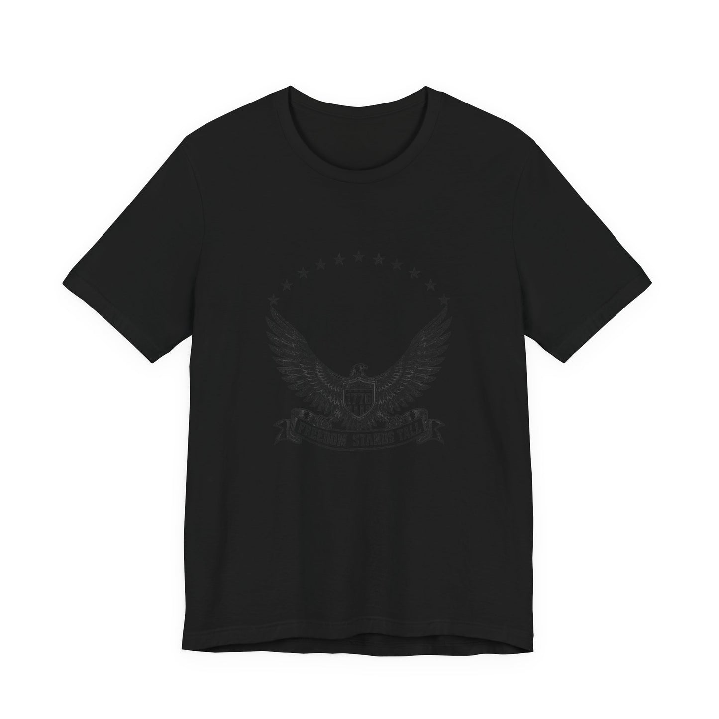 Freedom Stands Tall Eagle Tee — Patriotic 1776 American Flag Graphic T-Shirt