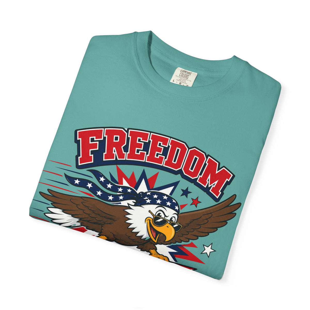 Freedom Flies Fast T-Shirt — Patriotic Eagle Graphic Tee