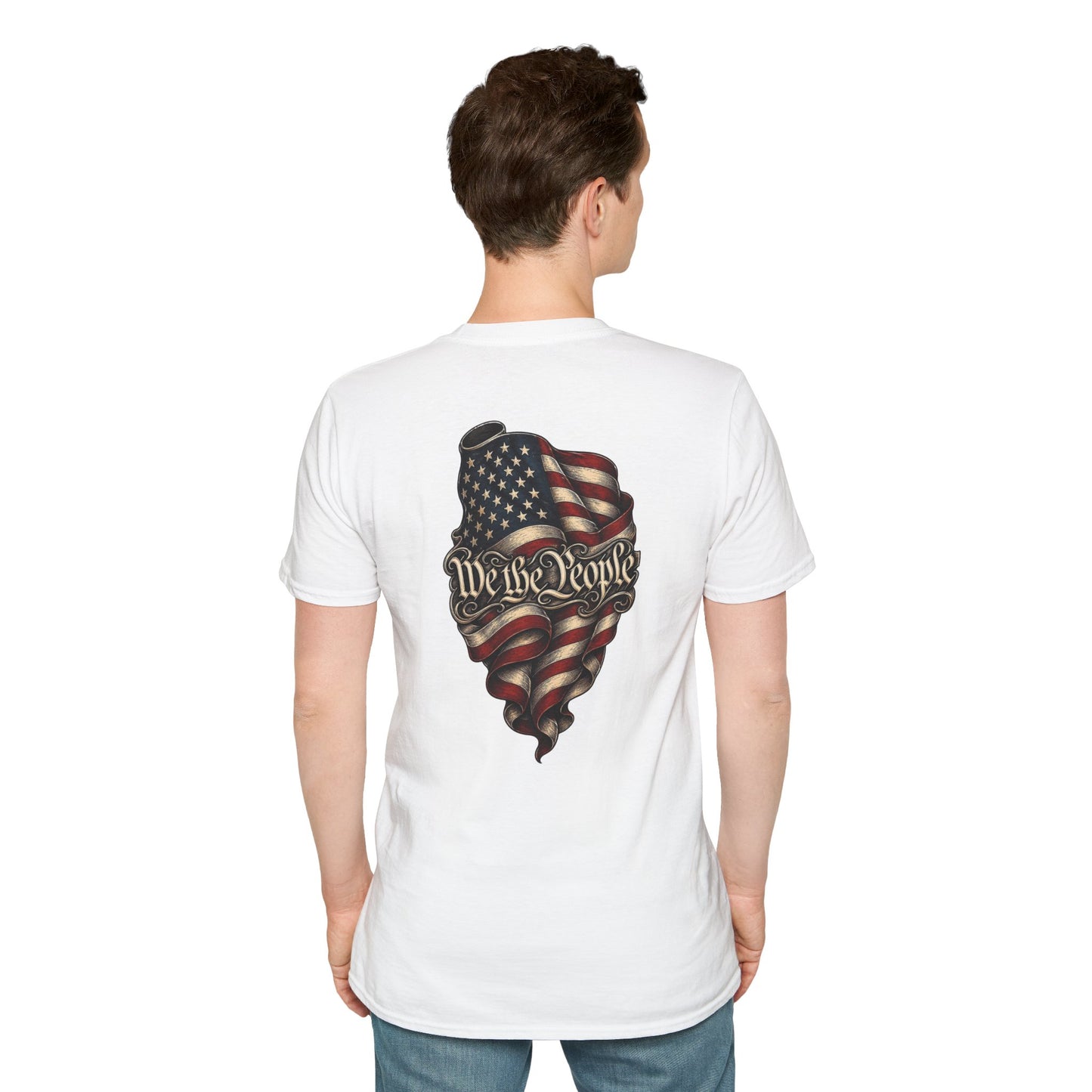 "We The People" Stars13stripeS Embossed T-Shirt