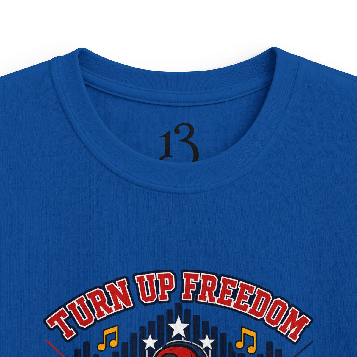 Kids Tee - "Turn Up Freedom" USA Sound Crew Patriotic Eagle Graphic