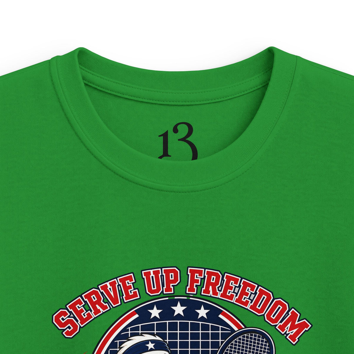 Kids Tee — 'Swing Up Freedom' Tennis Graphic Youth Shirt