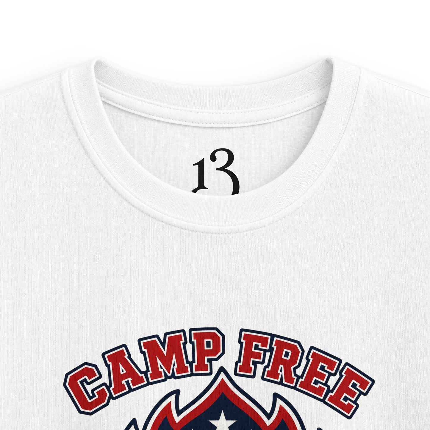 Kids Tee - "Camp Free" Eagle Camping Graphic Shirt for Outdoor-Loving Kids