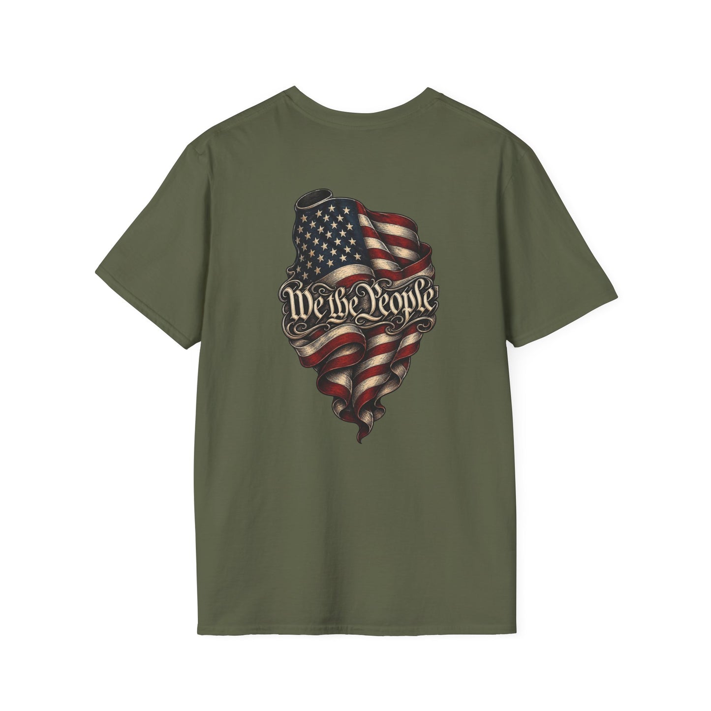 "We The People" Stars13stripeS Embossed T-Shirt