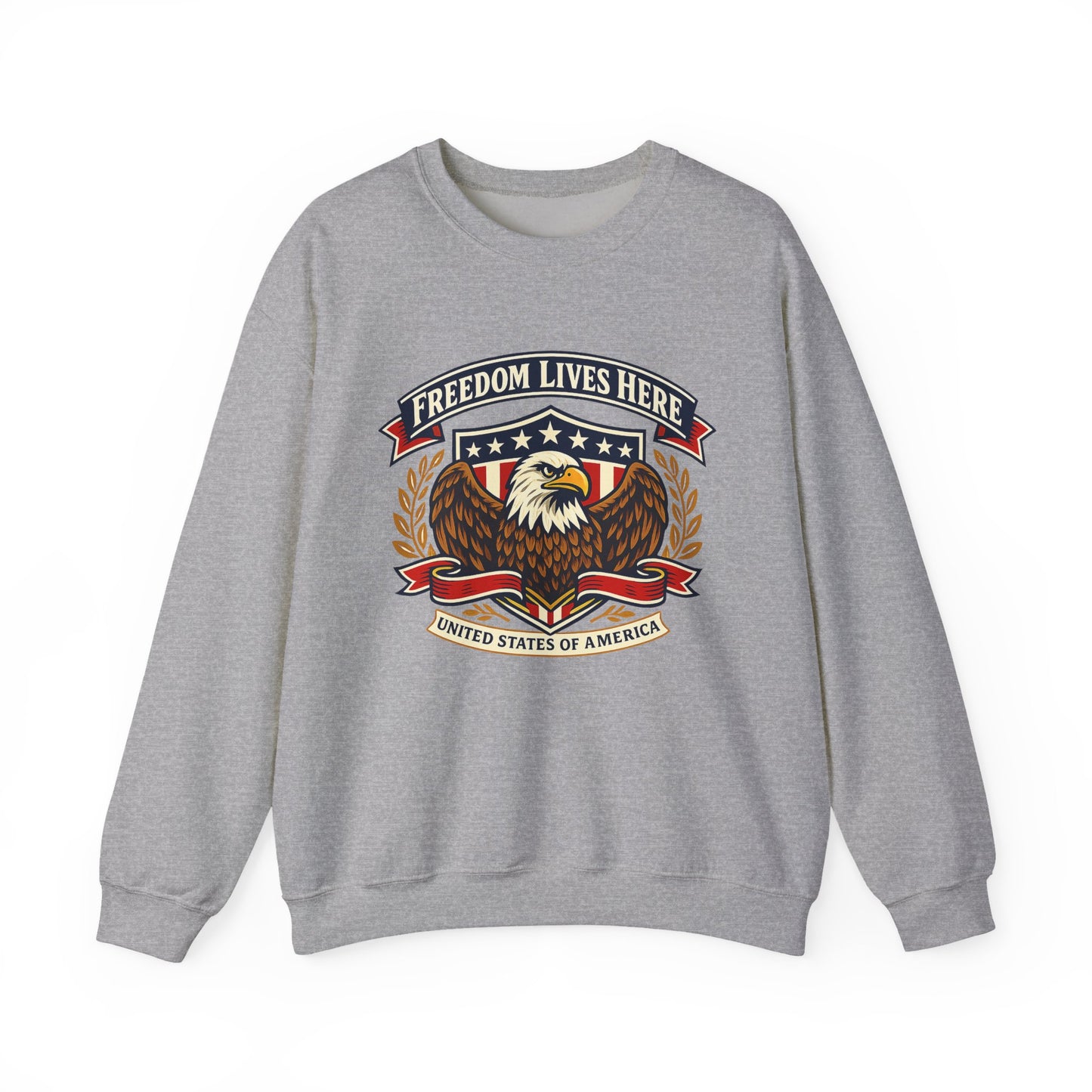 Freedom Lives Here Eagle Crewneck Sweatshirt
