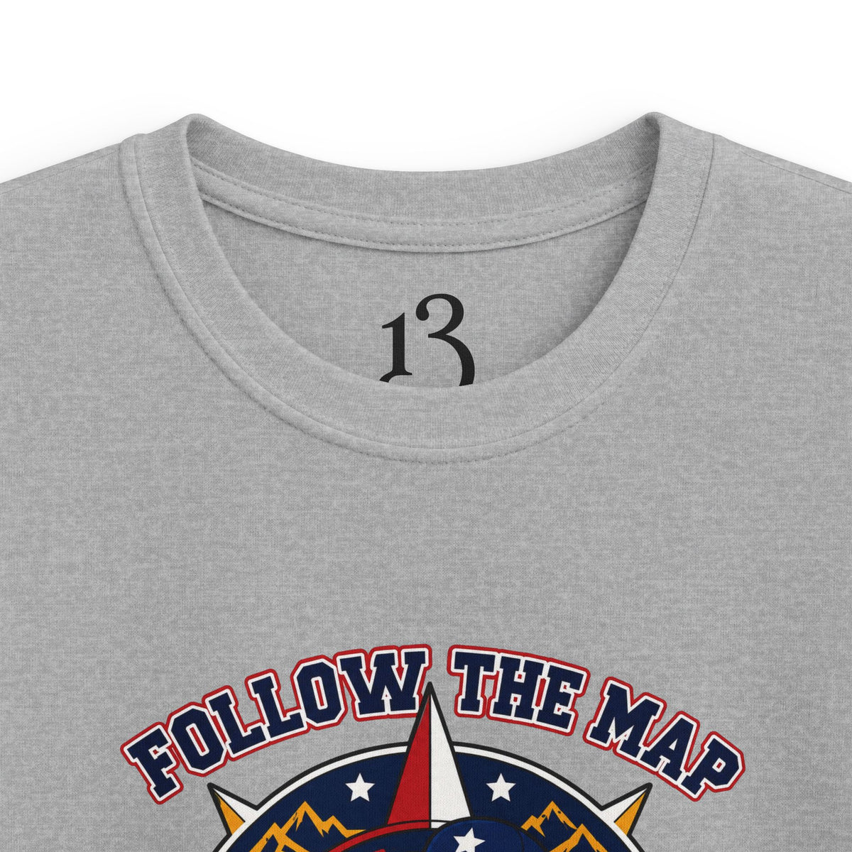 Kids Tee – "Follow the Map, Freedom Awaits" Eagle Adventure Graphic