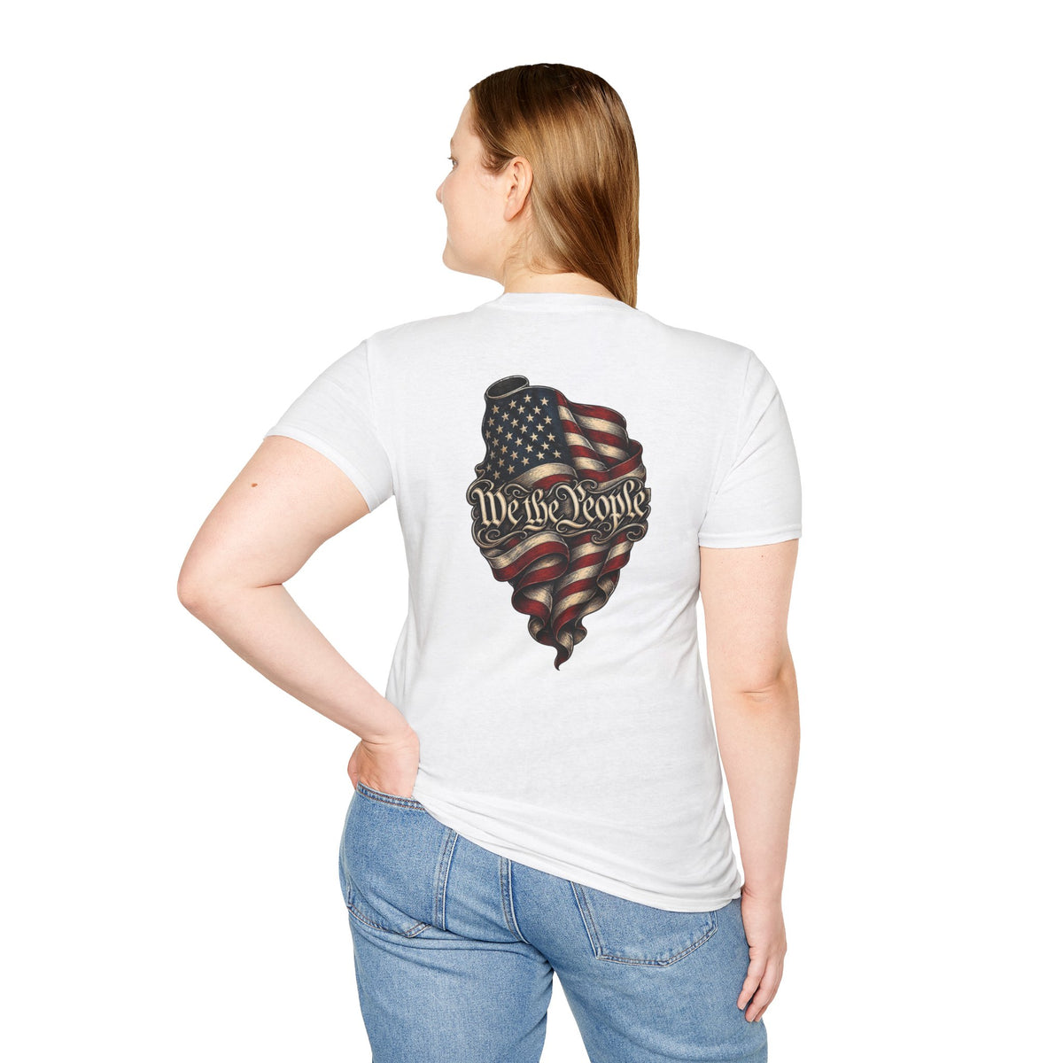 "We The People" Stars13stripeS Embossed T-Shirt