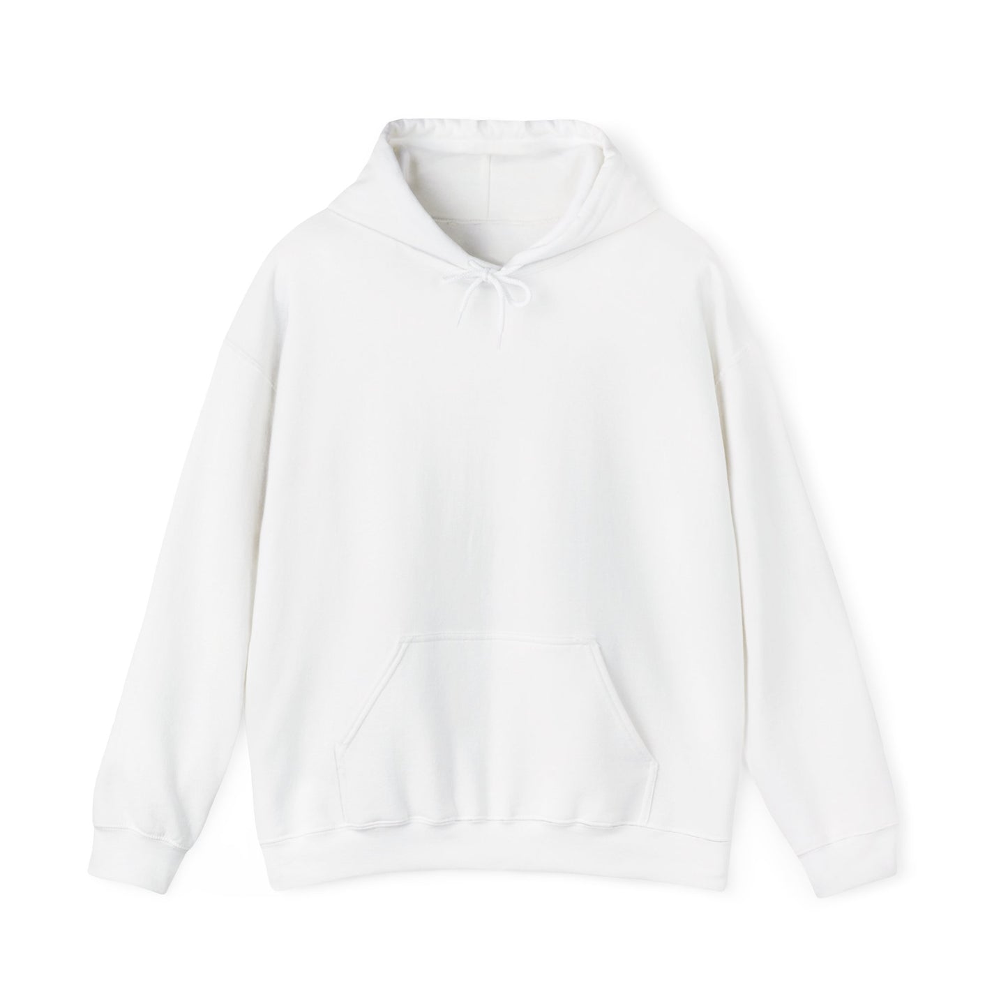 Classic White Hoodie — Blank Canvas Unisex Hooded Sweatshirt
