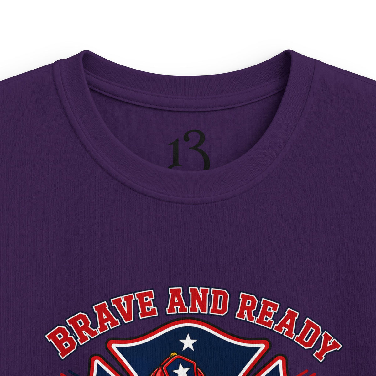 Kids Tee — Brave and Ready Fire Rescue Crew Graphic