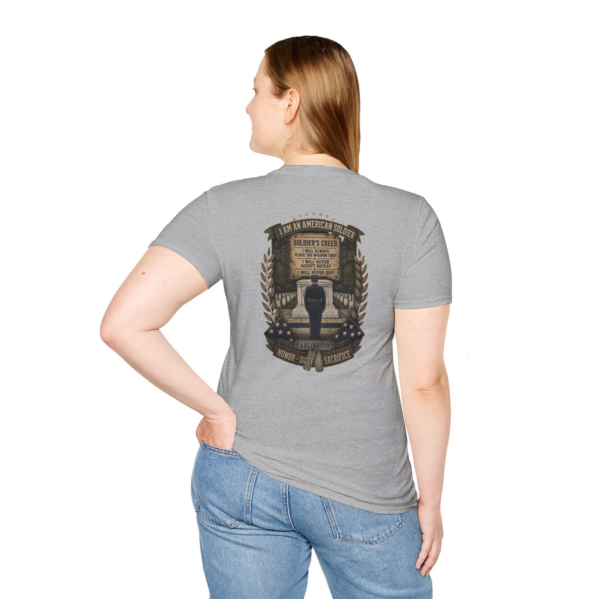American Soldier Creed T-Shirt — I Am An American Soldier Military Tribute Tee