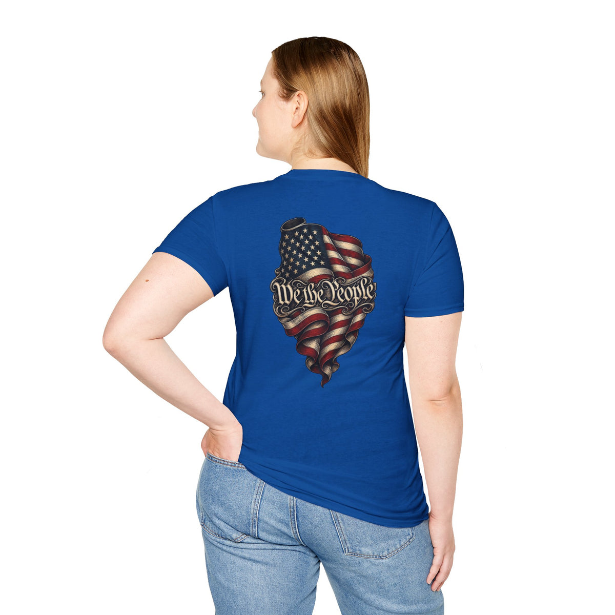 "We The People" Stars13stripeS Embossed T-Shirt