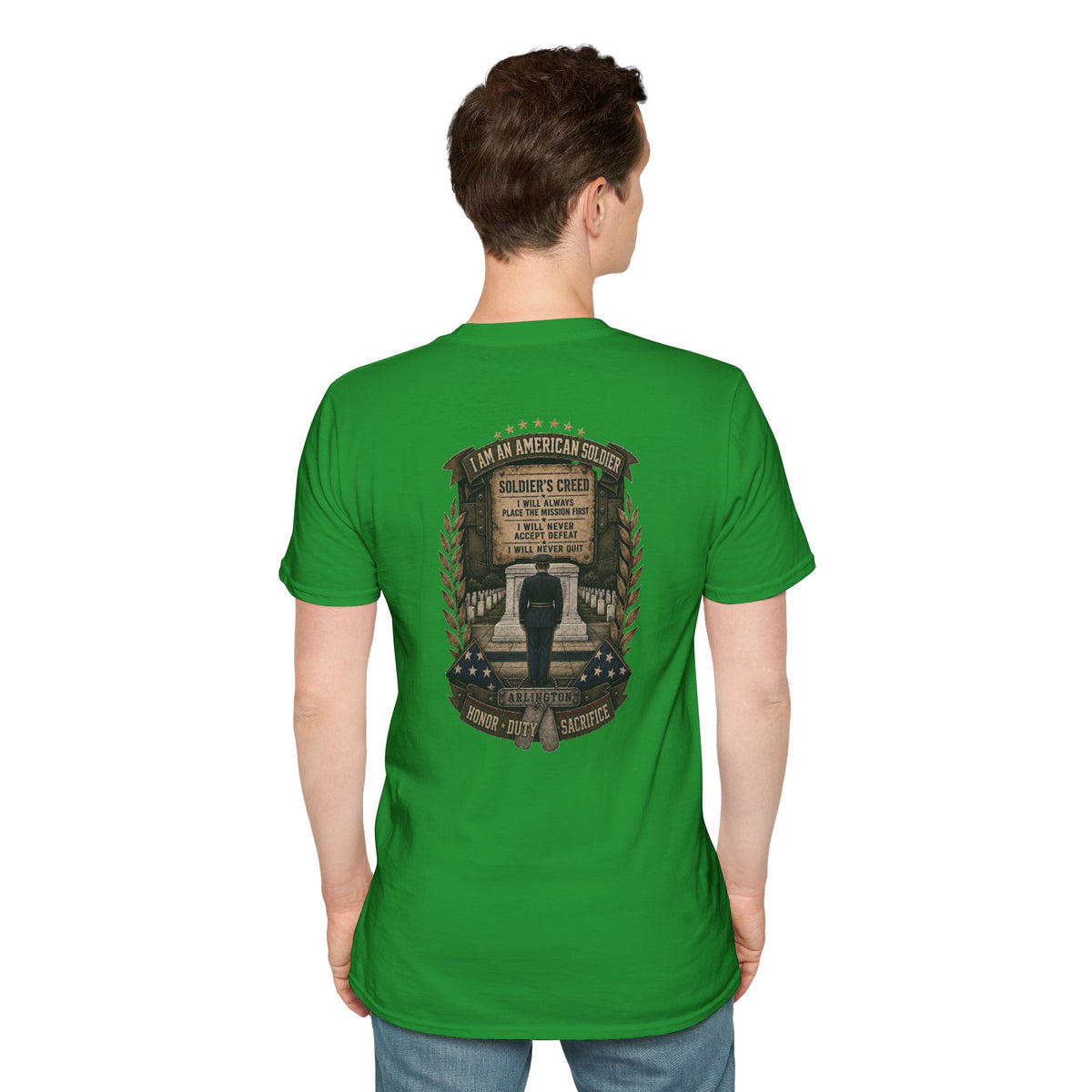 American Soldier Creed T-Shirt — I Am An American Soldier Military Tribute Tee