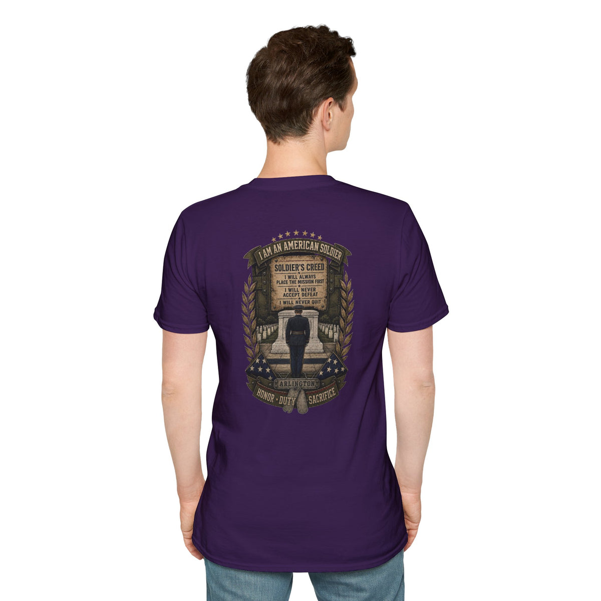 American Soldier Creed T-Shirt — I Am An American Soldier Military Tribute Tee