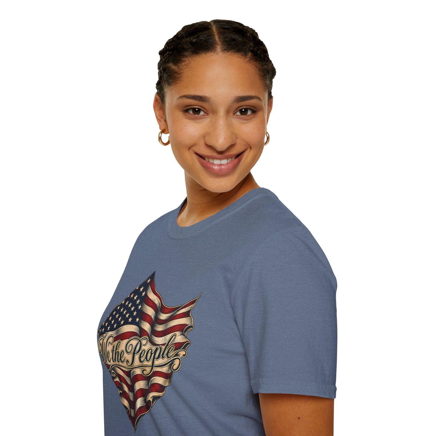 We the People Flag T-Shirt — Vintage American Patriotic Tee
