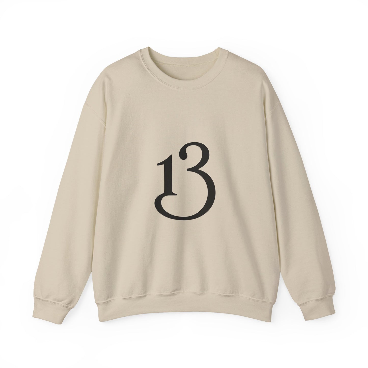 Crewneck Sweatshirt - Minimal '13' Graphic Classic