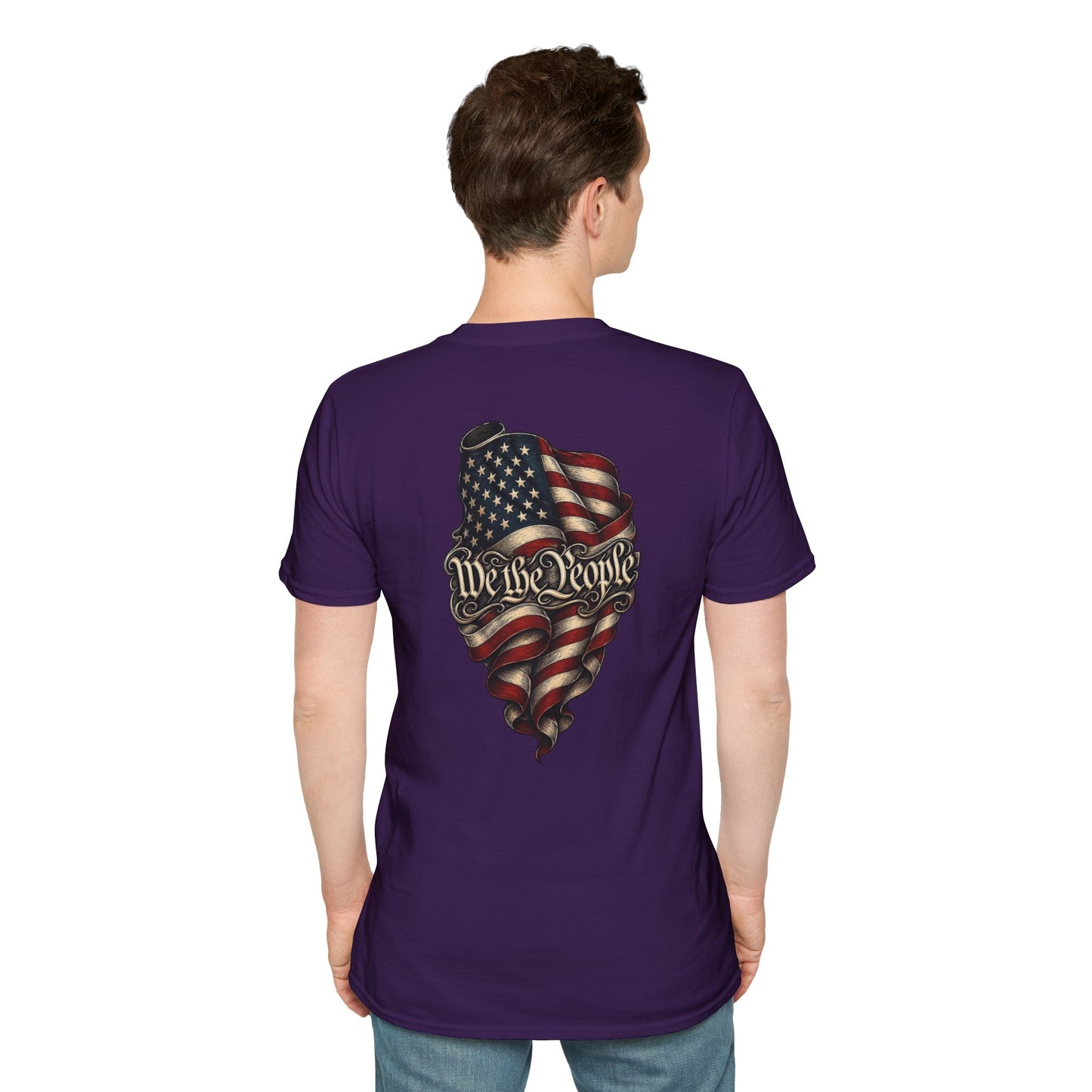 "We The People" Stars13stripeS Embossed T-Shirt