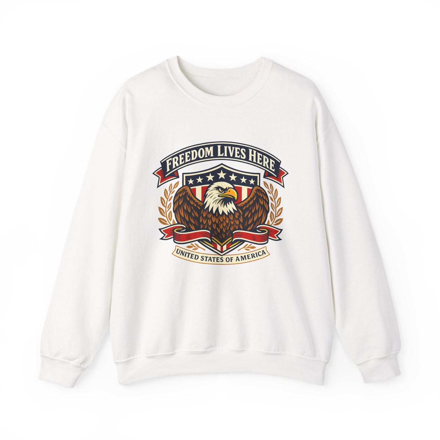 Freedom Lives Here Eagle Crewneck Sweatshirt
