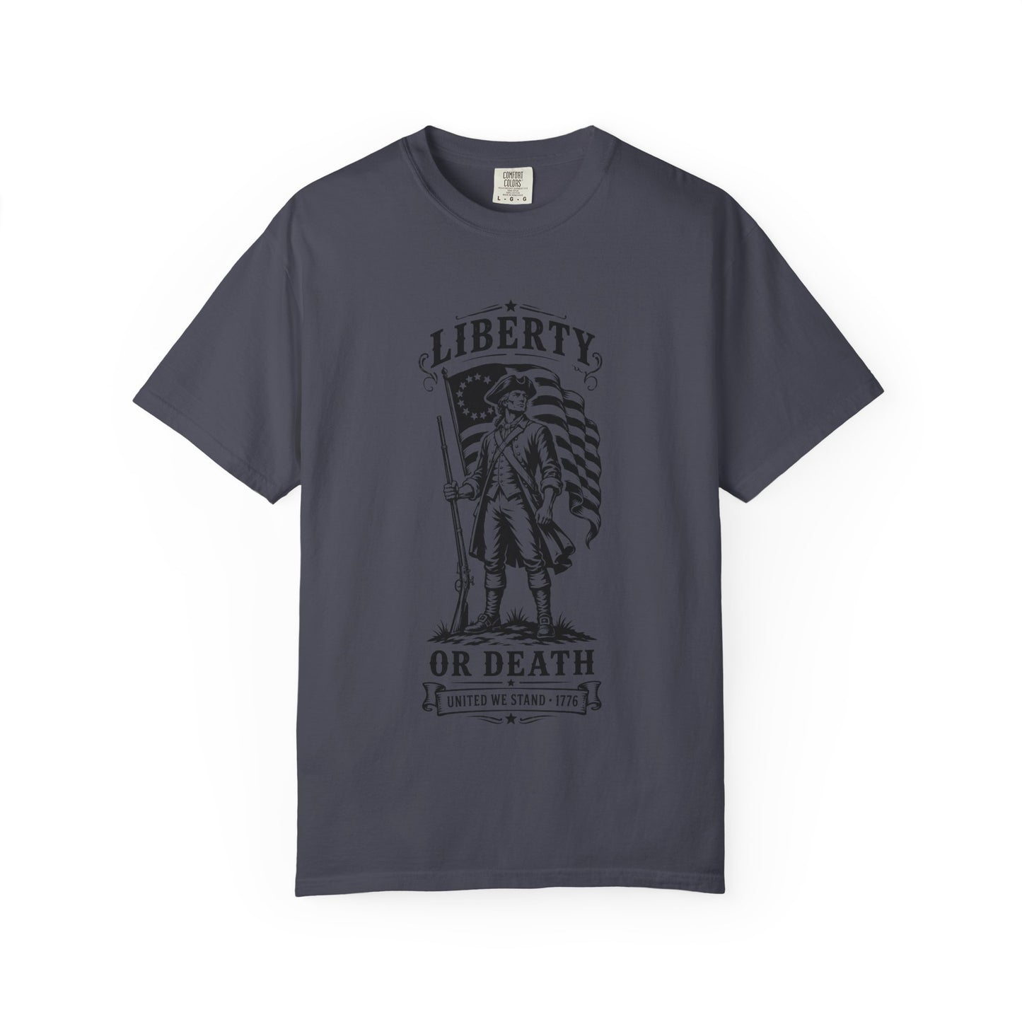 Liberty or Death T‑Shirt — Revolutionary Patriot Graphic Tee