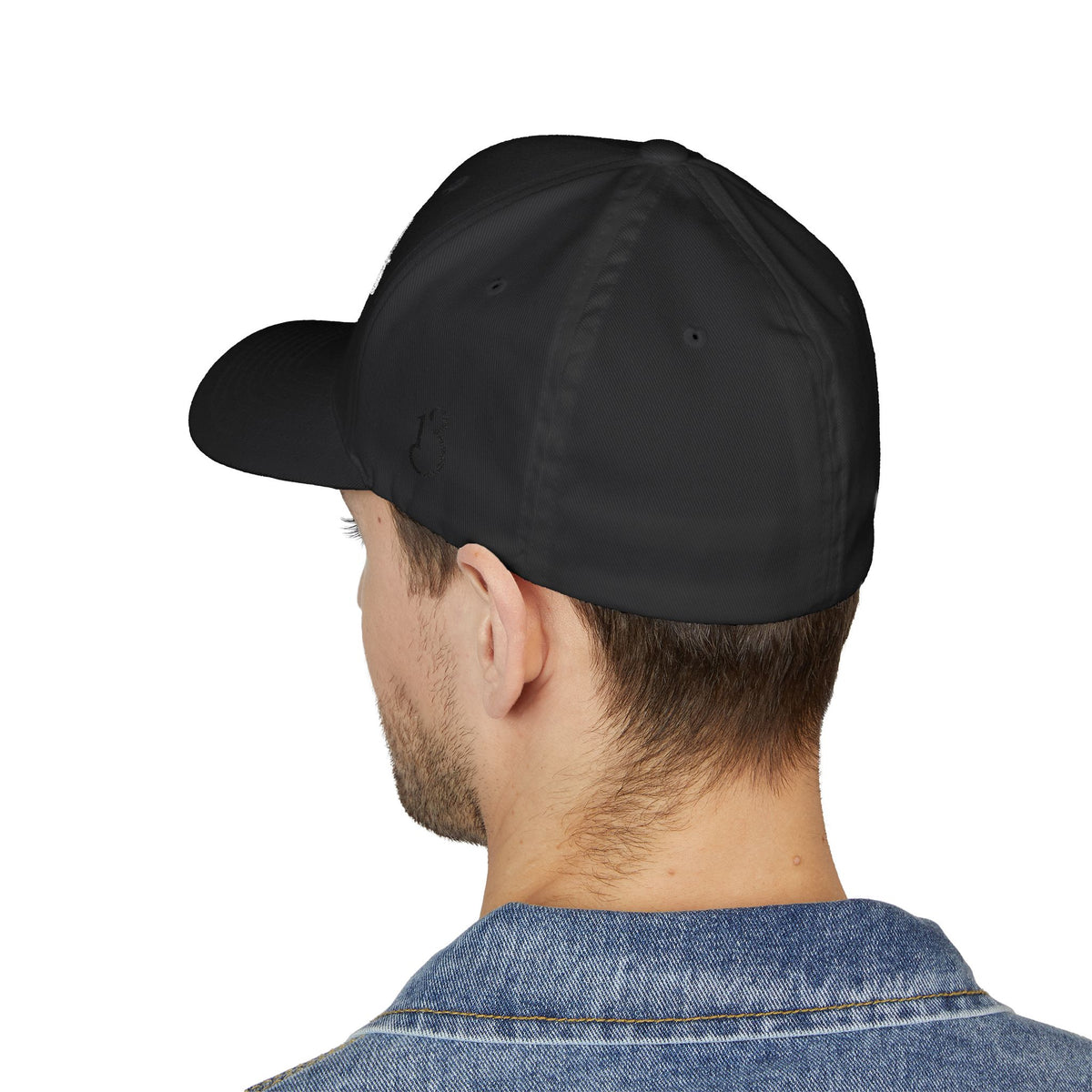 Stars13stripeS Embroidered Enclosed Back Cap White Font