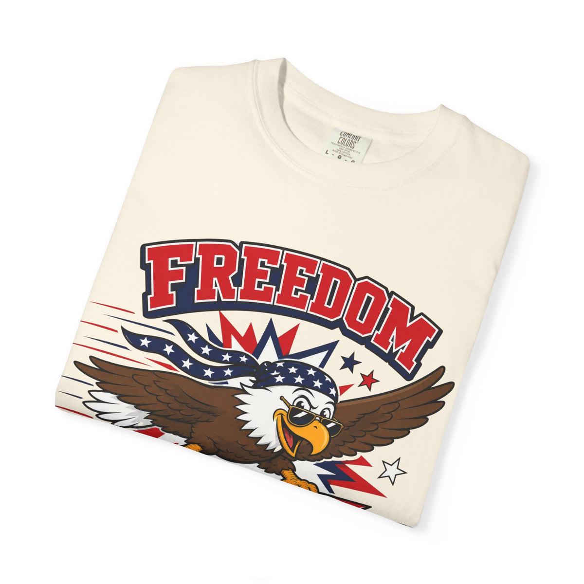 Freedom Flies Fast T-Shirt — Patriotic Eagle Graphic Tee