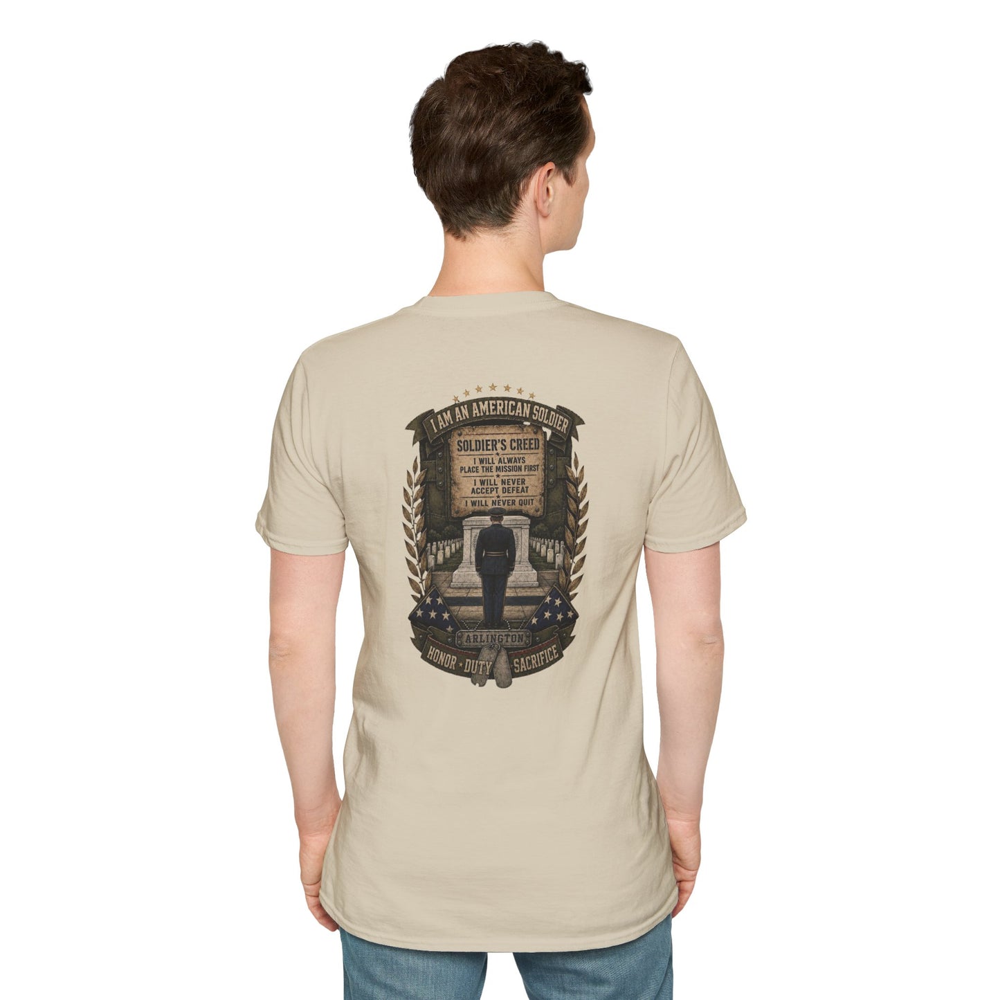 American Soldier Creed T-Shirt — I Am An American Soldier Military Tribute Tee