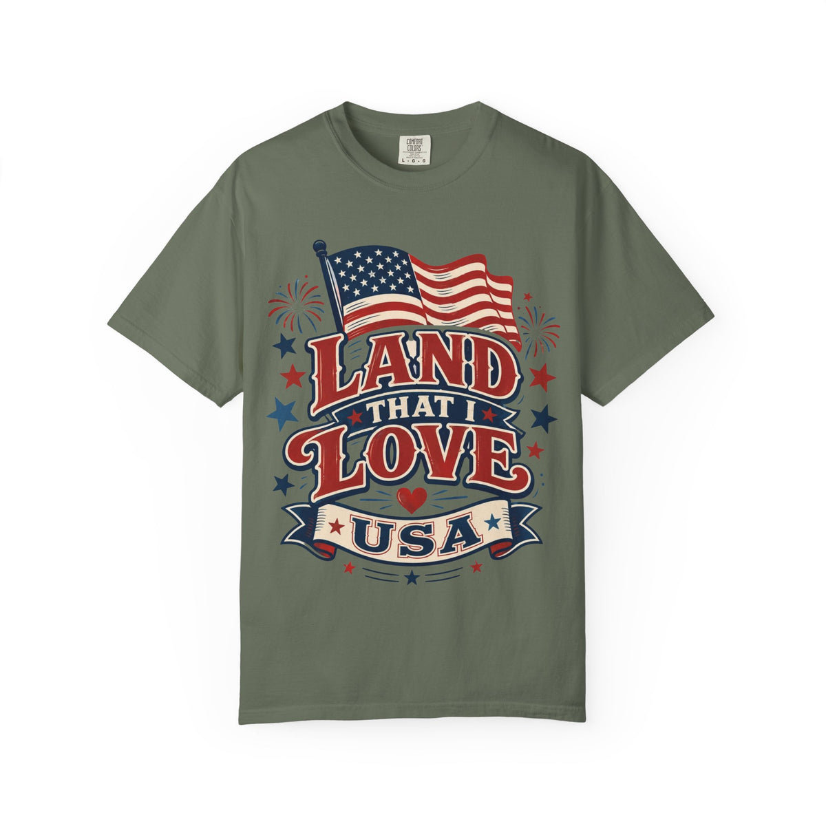 Land That I Love USA T-Shirt — Patriotic American Flag Tee for 4th of July