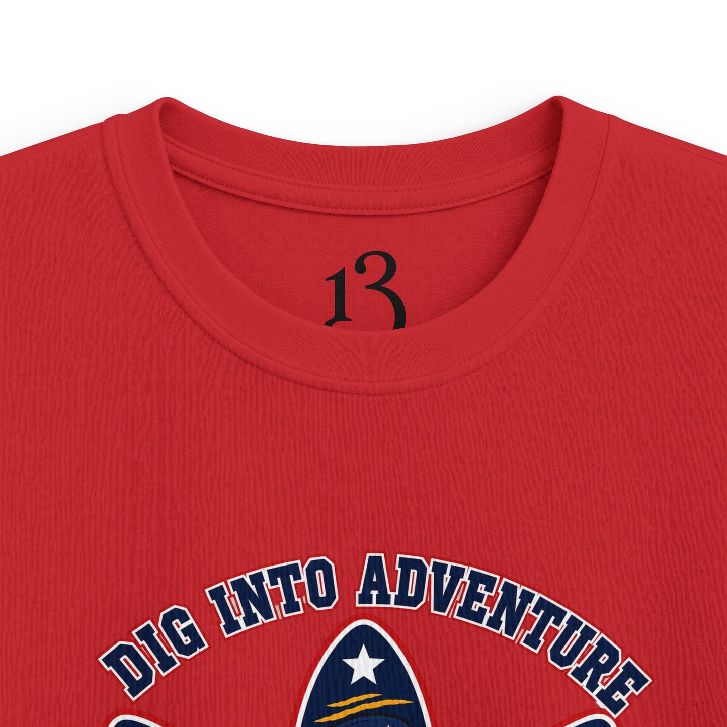 Kids T-Shirt - "Dig Into Adventure: Discover America" Patriotic Eagle Tee