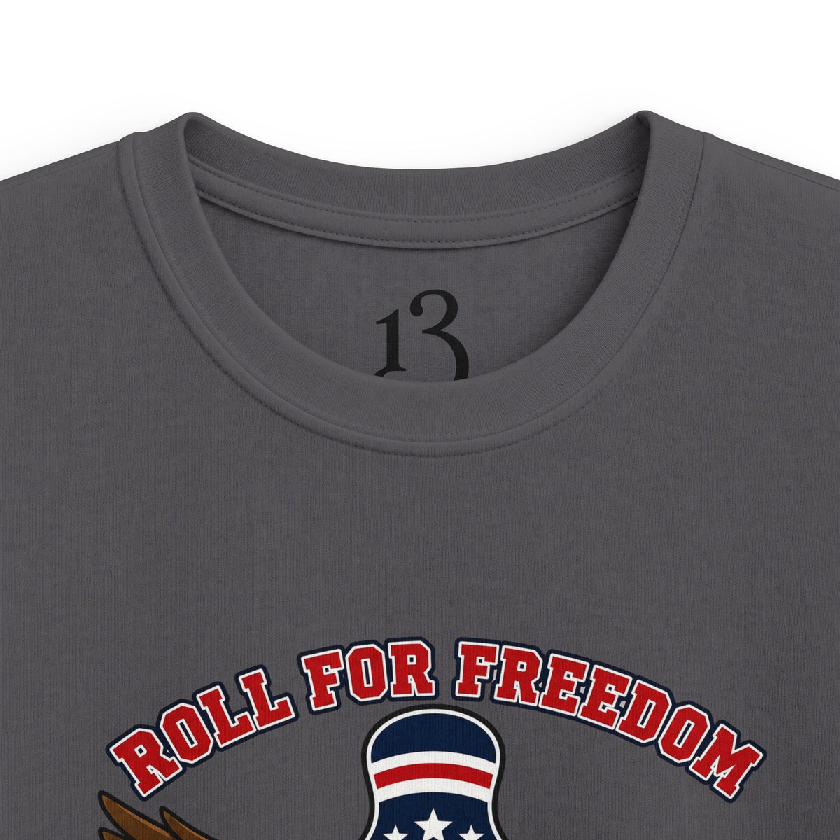 Kids Tee - Bowling Eagle “Roll For Freedom” Patriotic Graphic