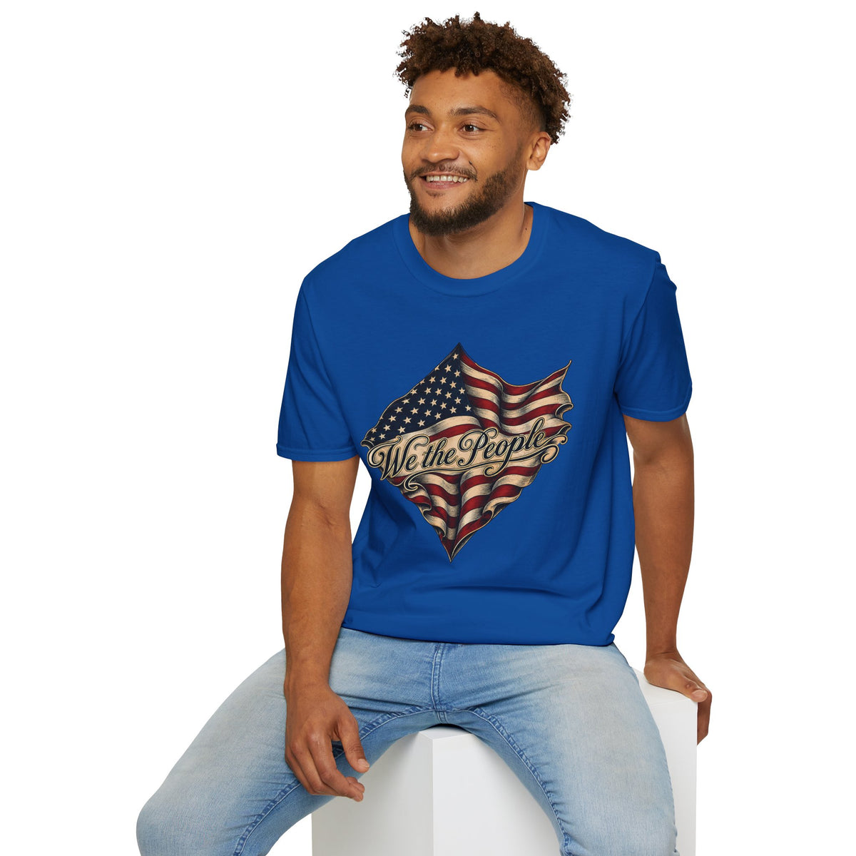 We the People Flag T-Shirt — Vintage American Patriotic Tee