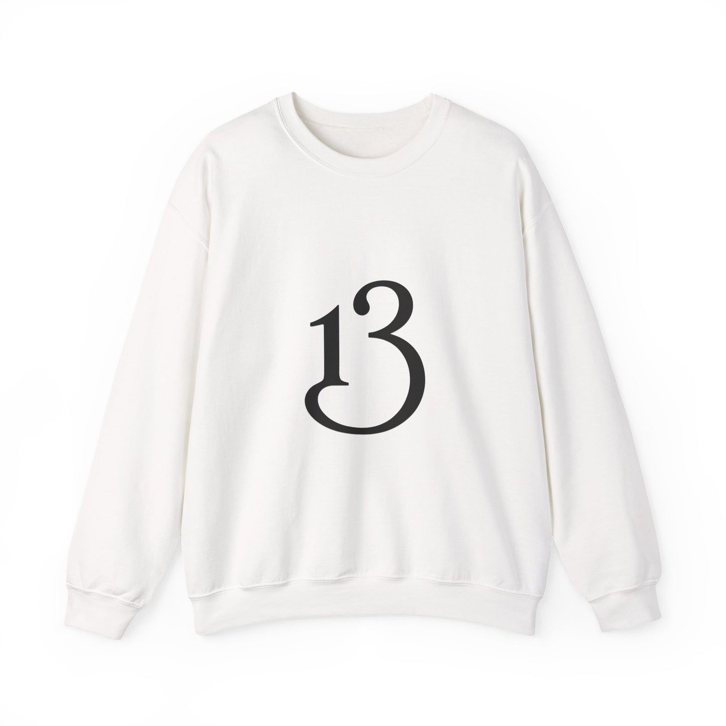 Crewneck Sweatshirt - Minimal '13' Graphic Classic