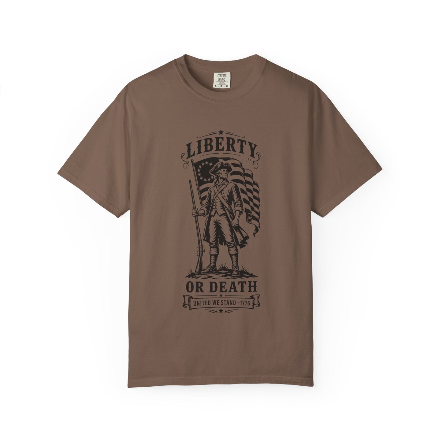 Liberty or Death T‑Shirt — Revolutionary Patriot Graphic Tee