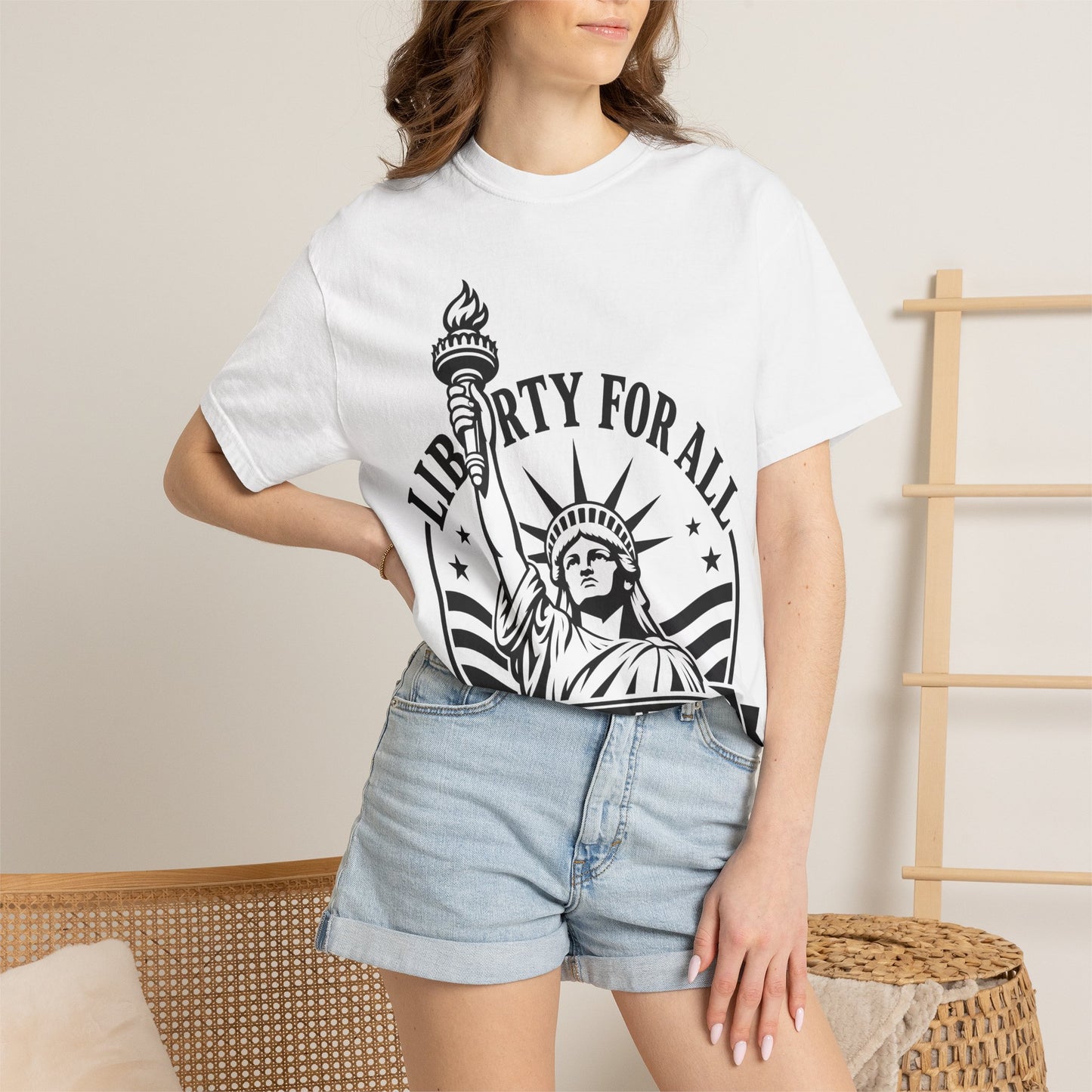 Liberty For All T-Shirt — Statue of Liberty 'EST. 1776' Patriotic Graphic Tee