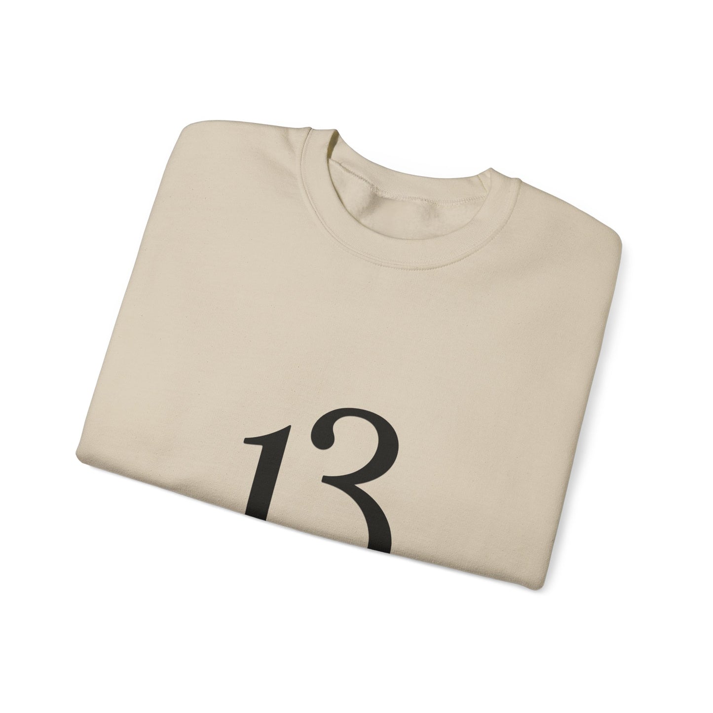 Crewneck Sweatshirt - Minimal '13' Graphic Classic