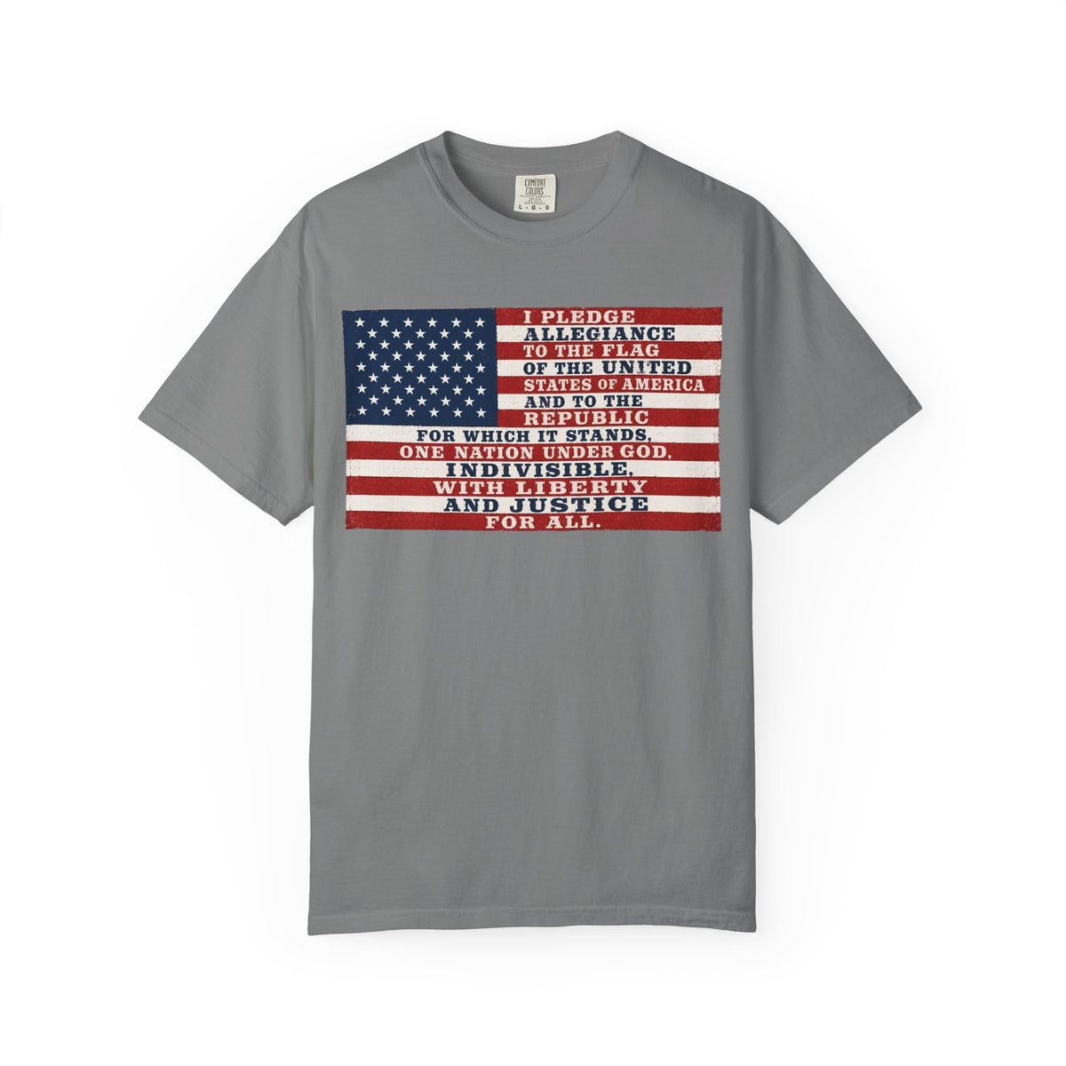 Pledge of Allegiance American Flag T-Shirt