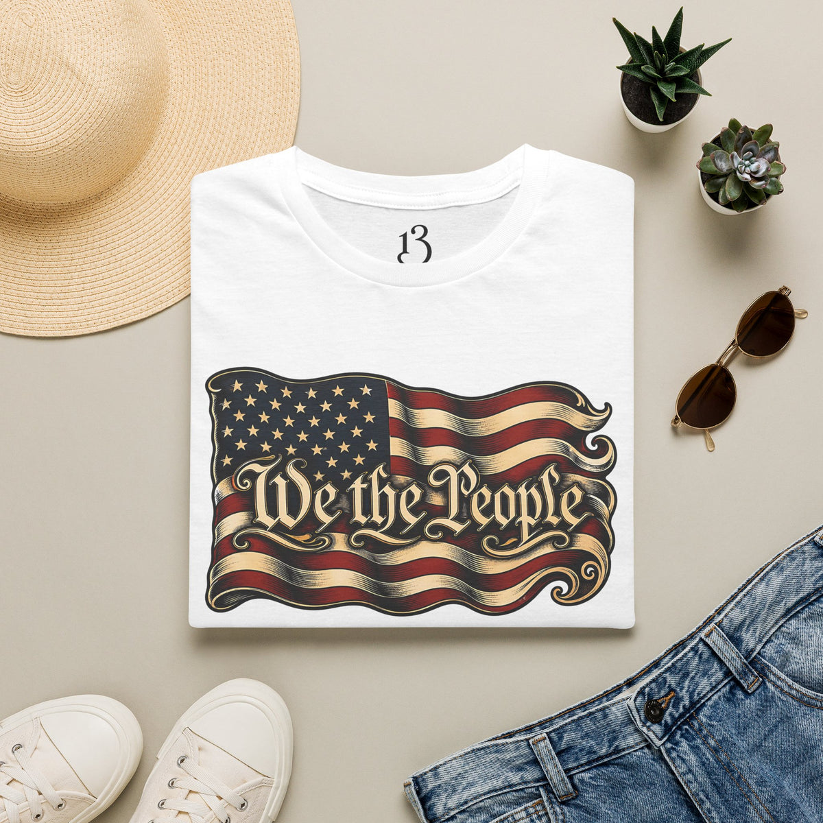 We the People American Flag T‑Shirt