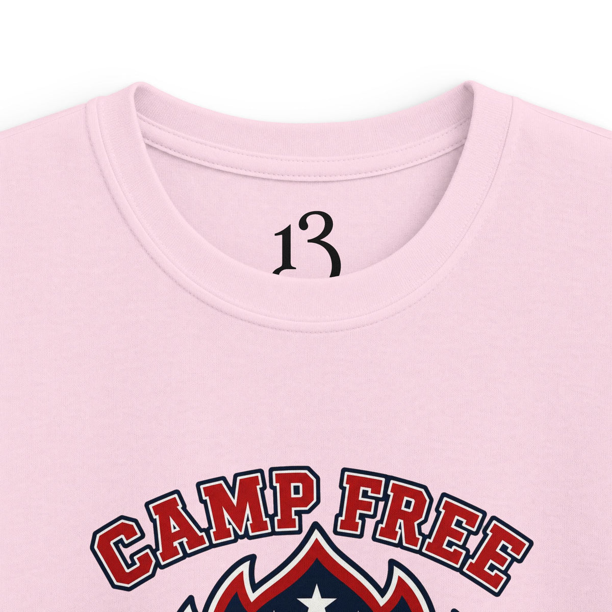 Kids Tee - "Camp Free" Eagle Camping Graphic Shirt for Outdoor-Loving Kids