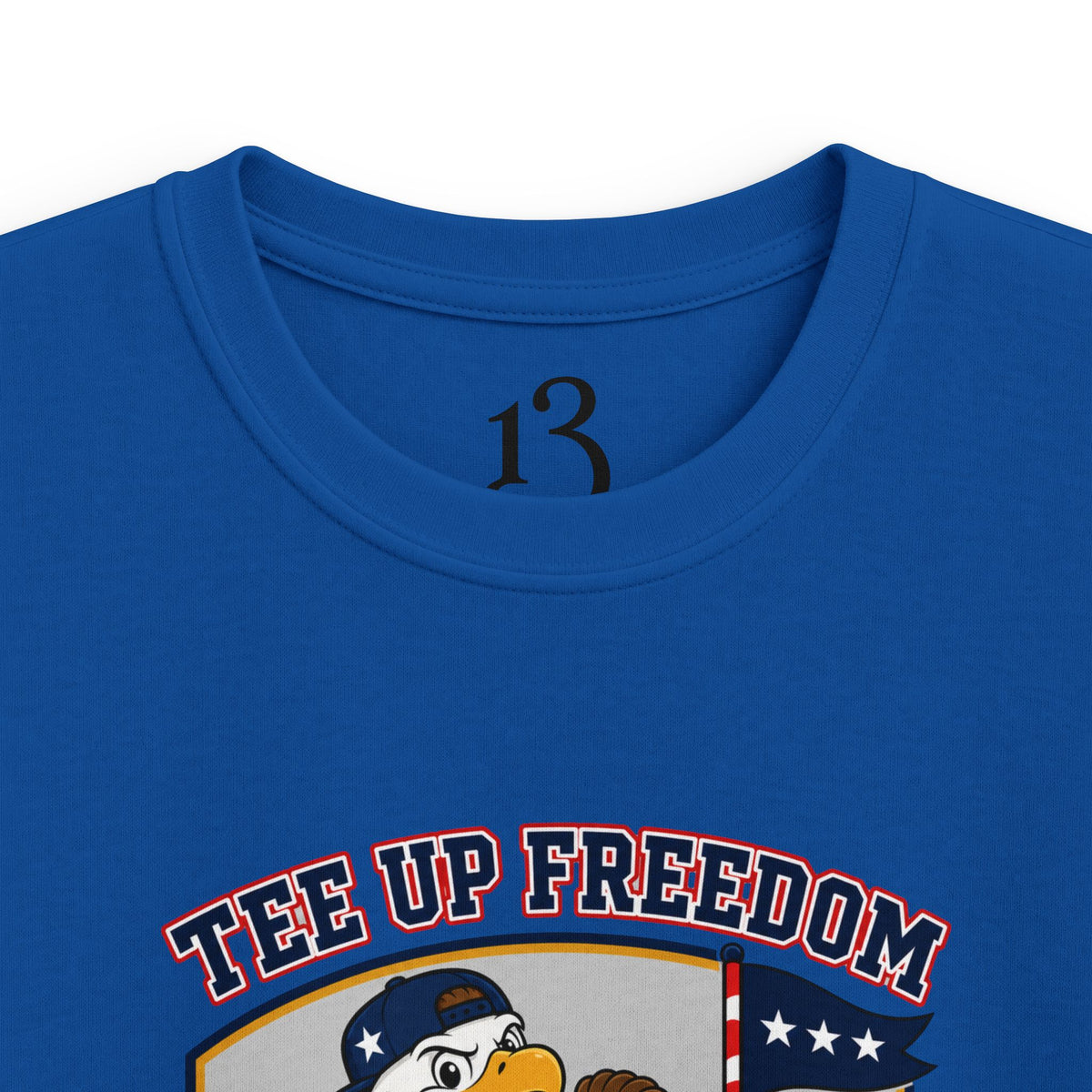 Kids T-Shirt - 'Tee Up Freedom' USA Fairway Crew Golf Graphic Tee for Boys