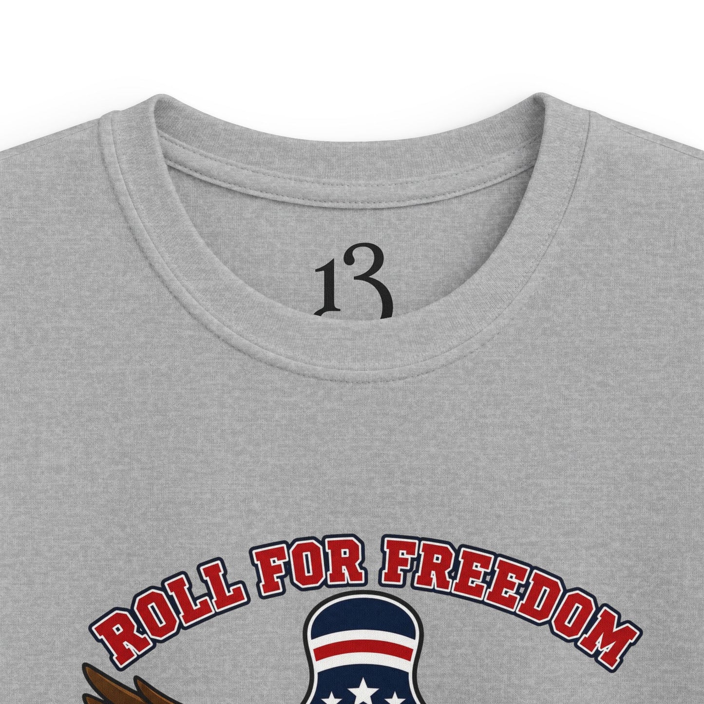 Kids Tee - Bowling Eagle “Roll For Freedom” Patriotic Graphic