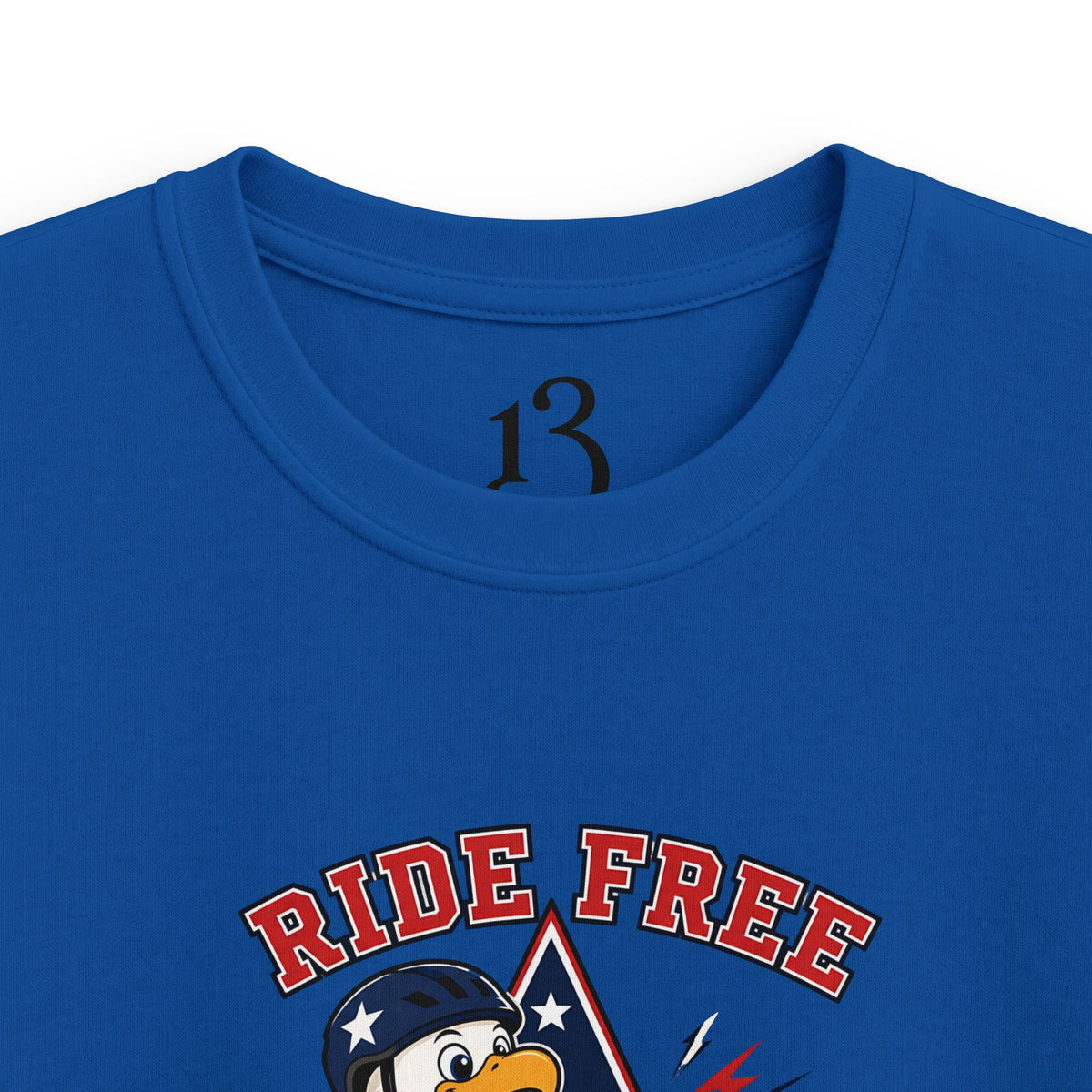 Kids' Bicycle Tee — "Ride Free" Retro Biker Graphic