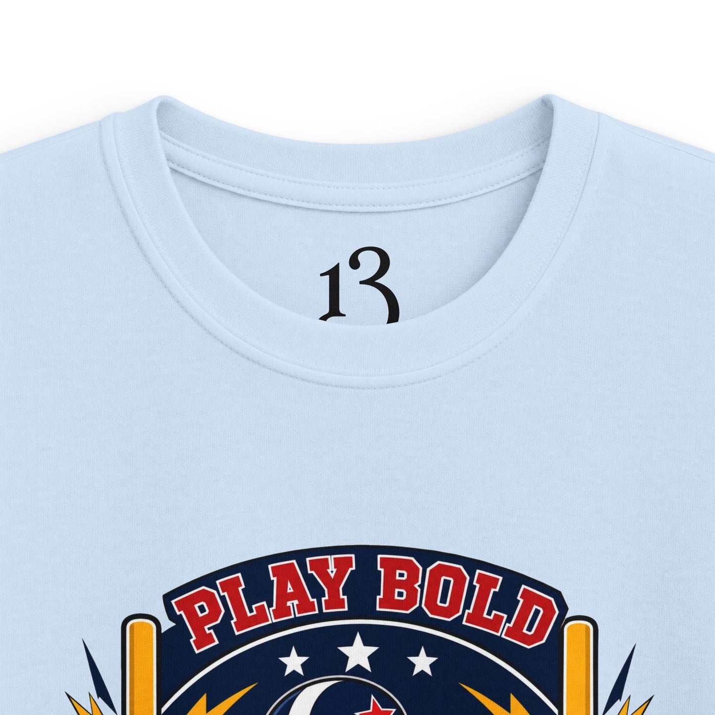 Kids Football Tee — "Play Bold: Freedom League" Retro Mascot Shirt