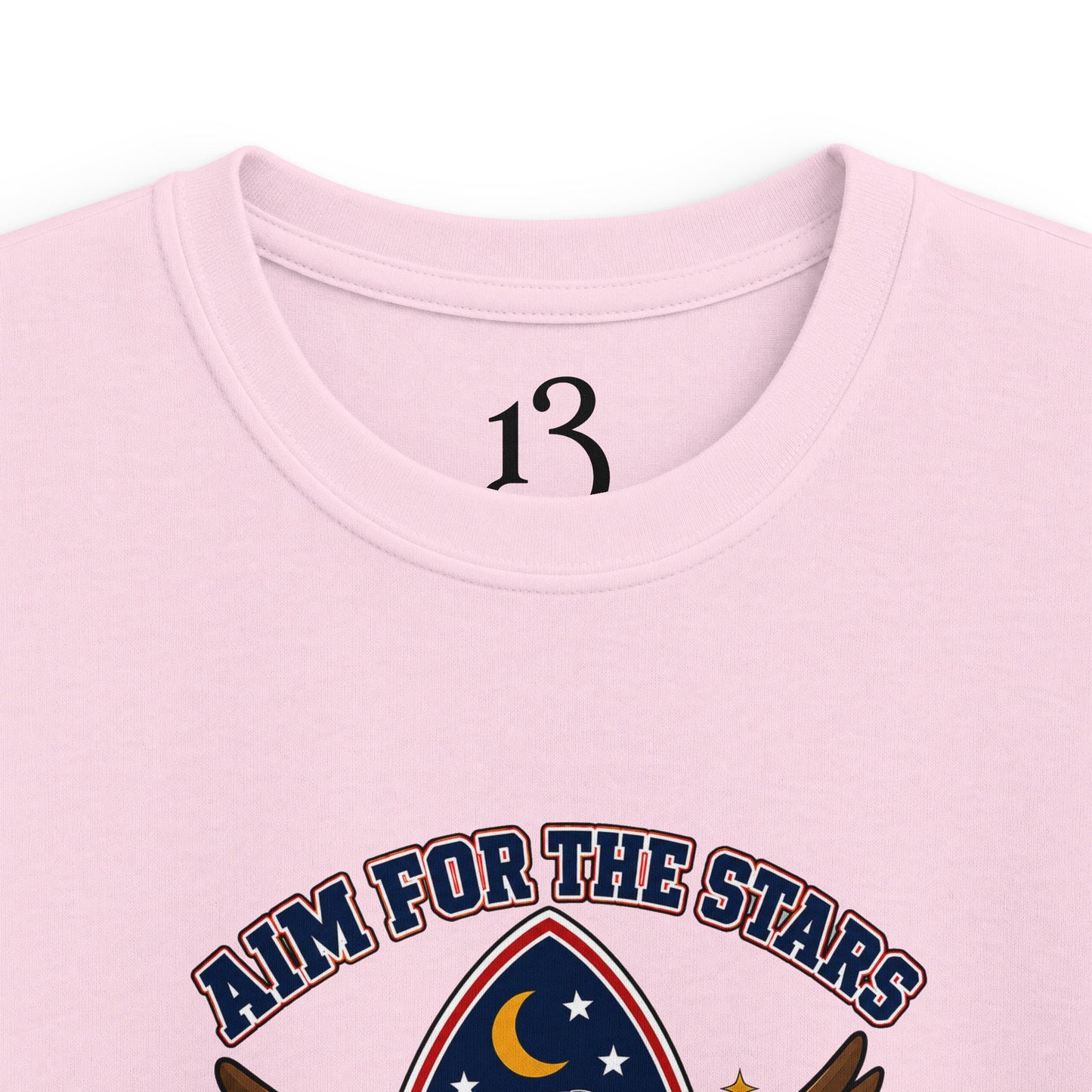 Kids Tee — 'Aim for the Stars' Rocket Eagle Graphic Shirt