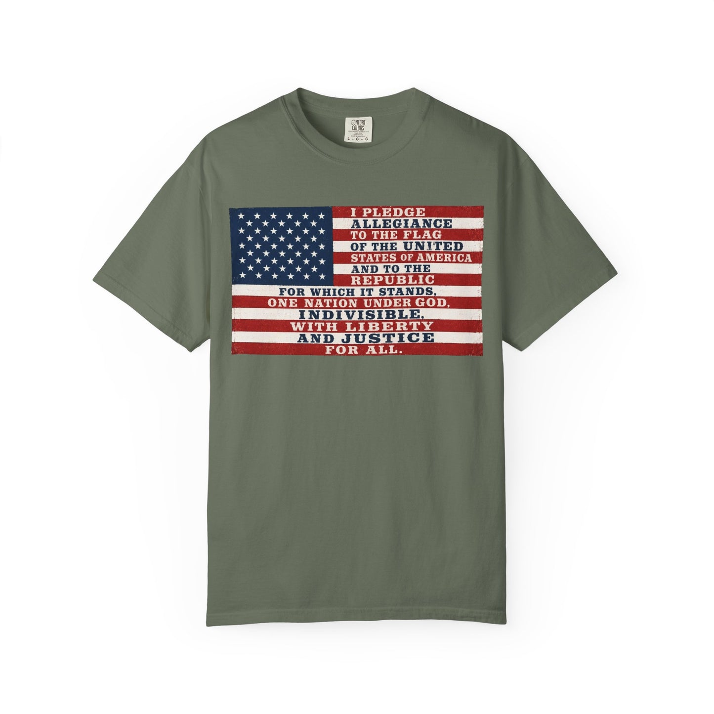 Pledge of Allegiance American Flag T-Shirt