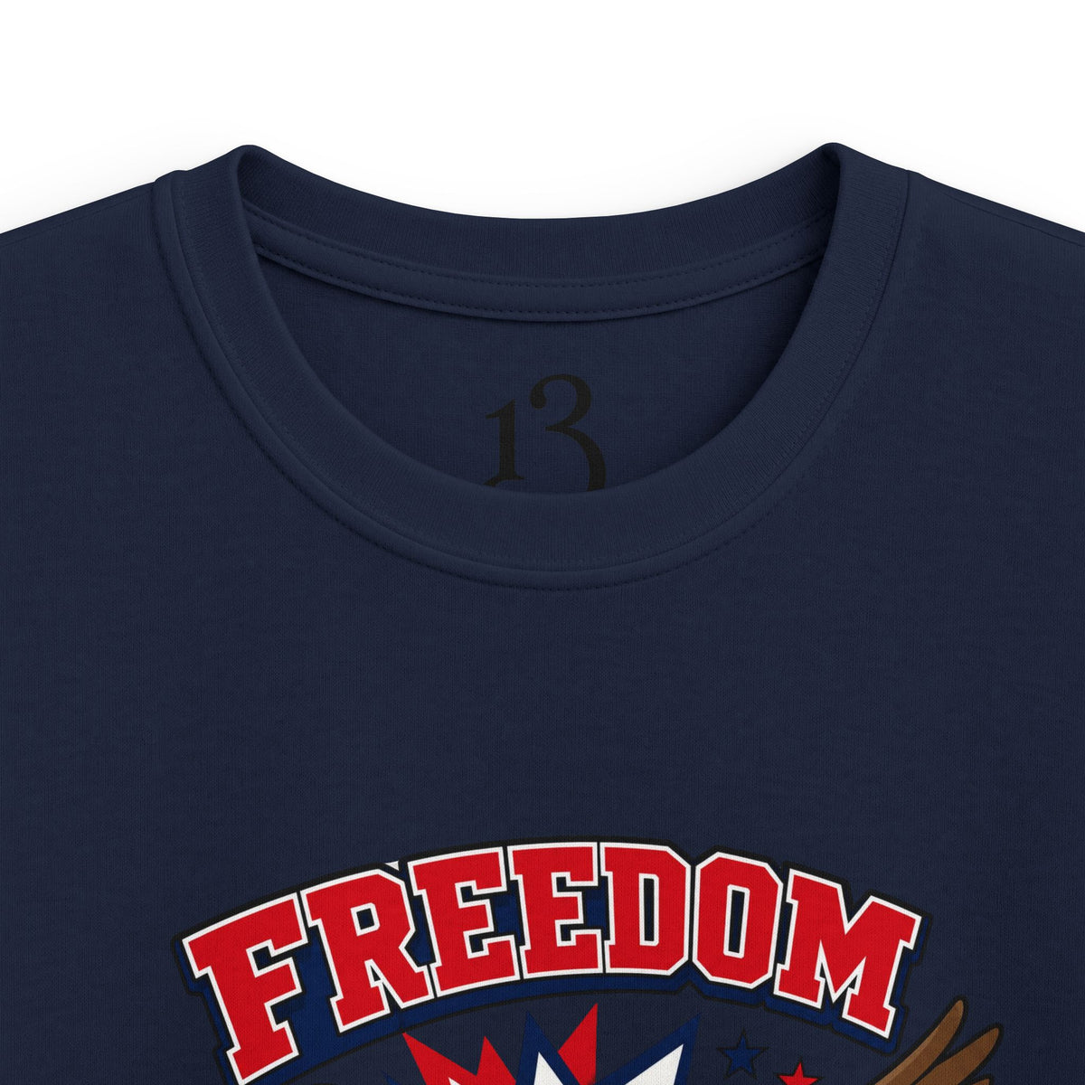 Kids Tee — "Freedom Flies Fast" Patriotic Eagle Shirt for 4th of July
