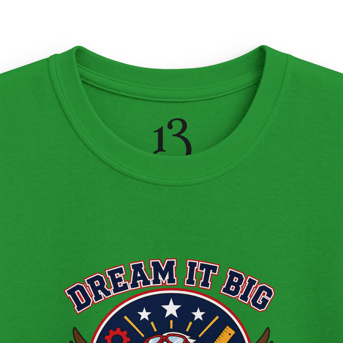 Kids Tee — "Dream It Big, Build The Future" Eagle Graphic