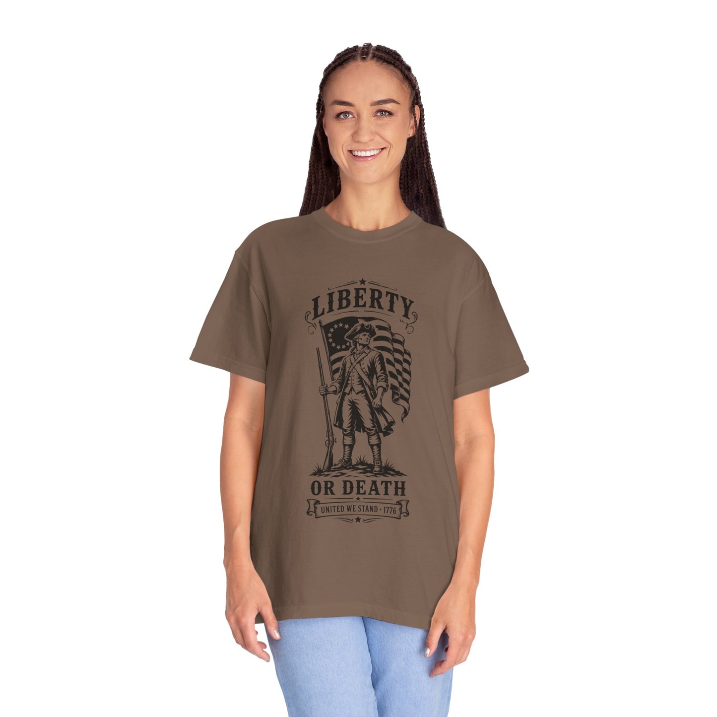 Liberty or Death T‑Shirt — Revolutionary Patriot Graphic Tee